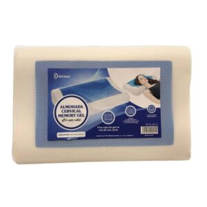 ALMOHADA MEMORY GEL CERVICAL 60X36X12/8CM